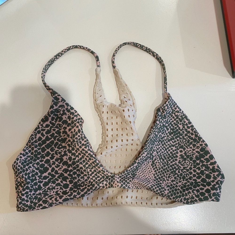 Acacia Small Racerback Top Snake/Foam Print